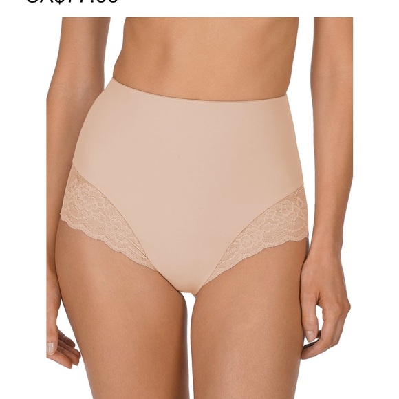 NATORI shapeware high rise black lace thong NWT - Picture 4 of 4